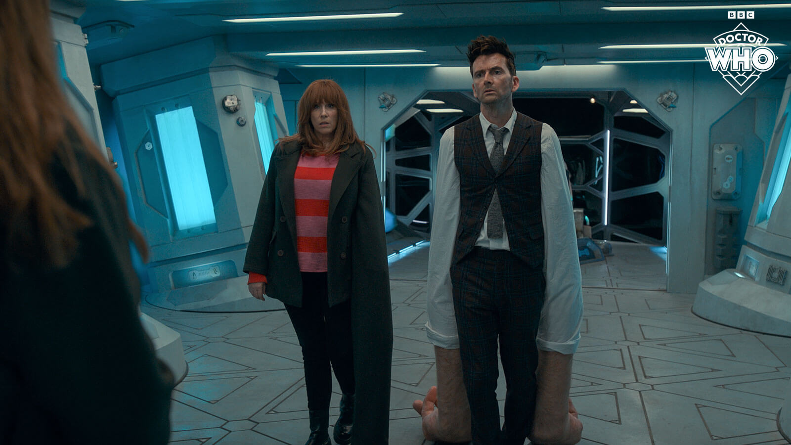 The Not-Things imitating the bodies of Donna Noble and the 14th Doctor